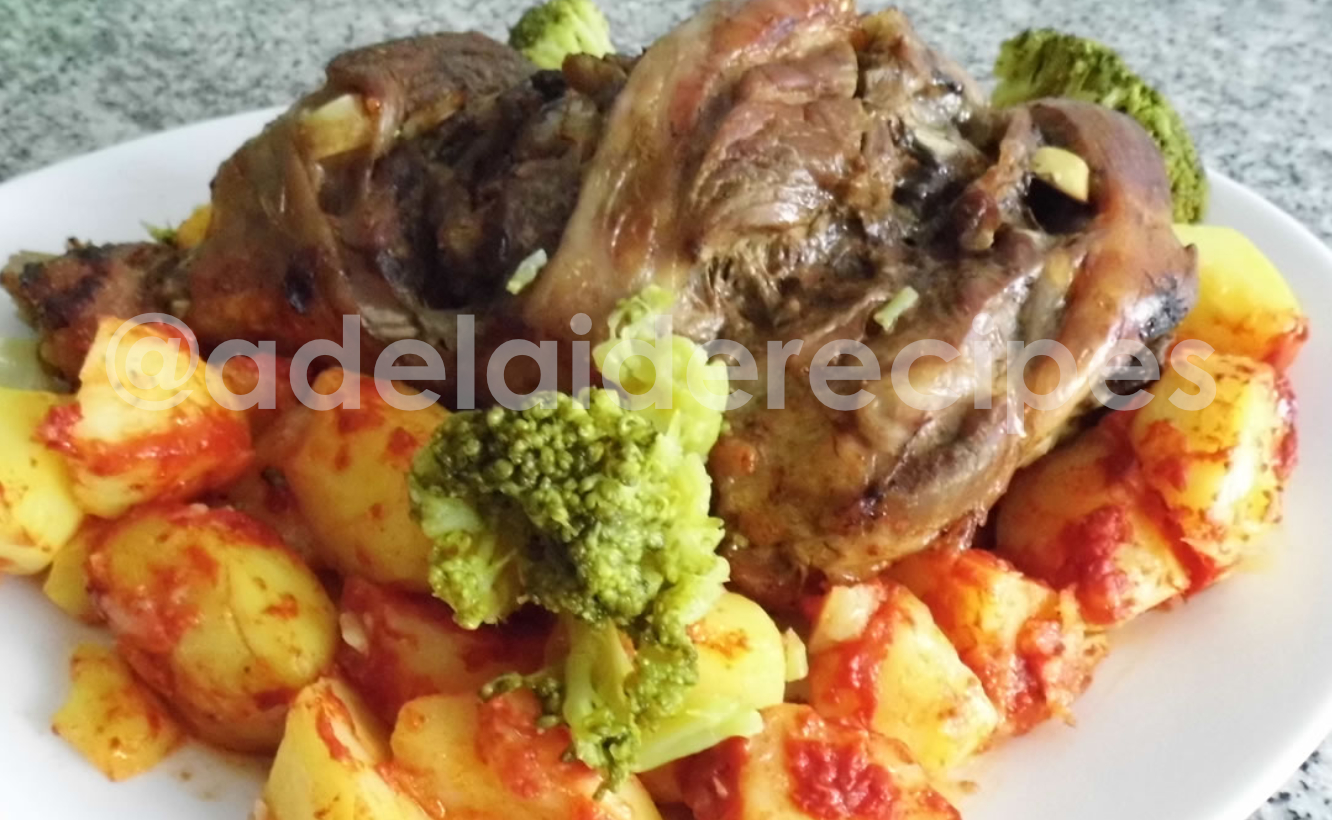Perna de Peru no Forno com Batatas