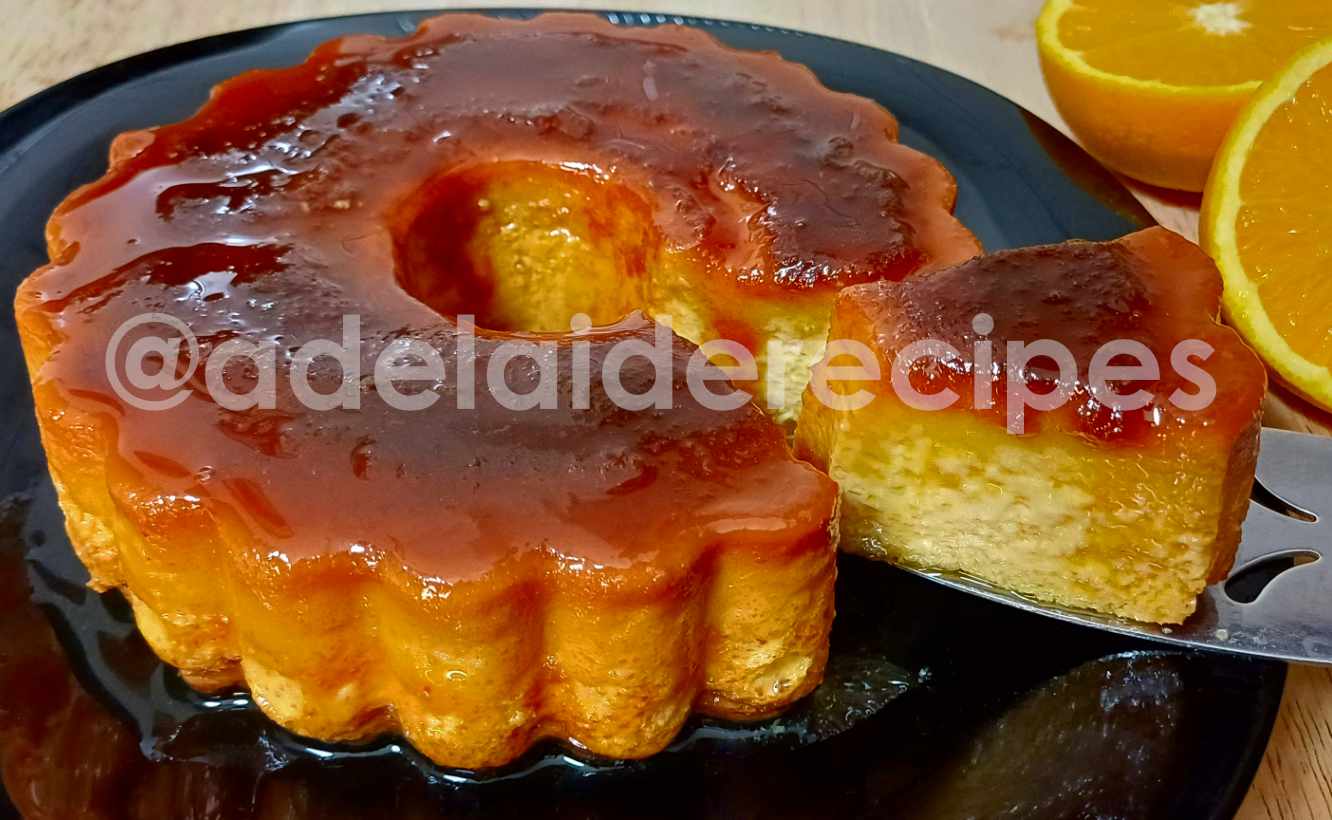 Pudim de Pão e Laranja