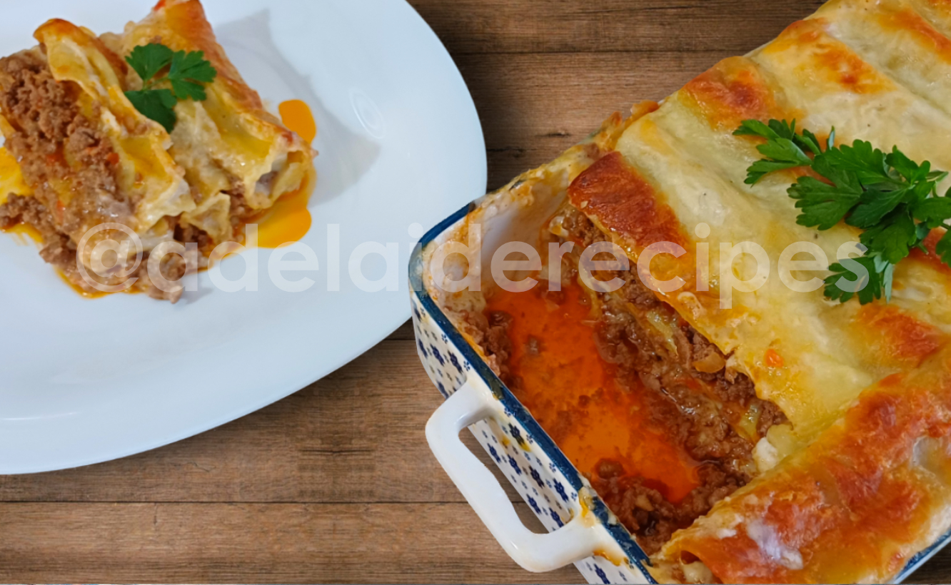 Canelones de Carne