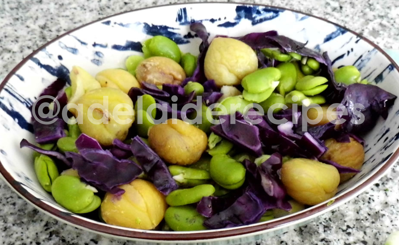 Salada de Favas e Castanhas