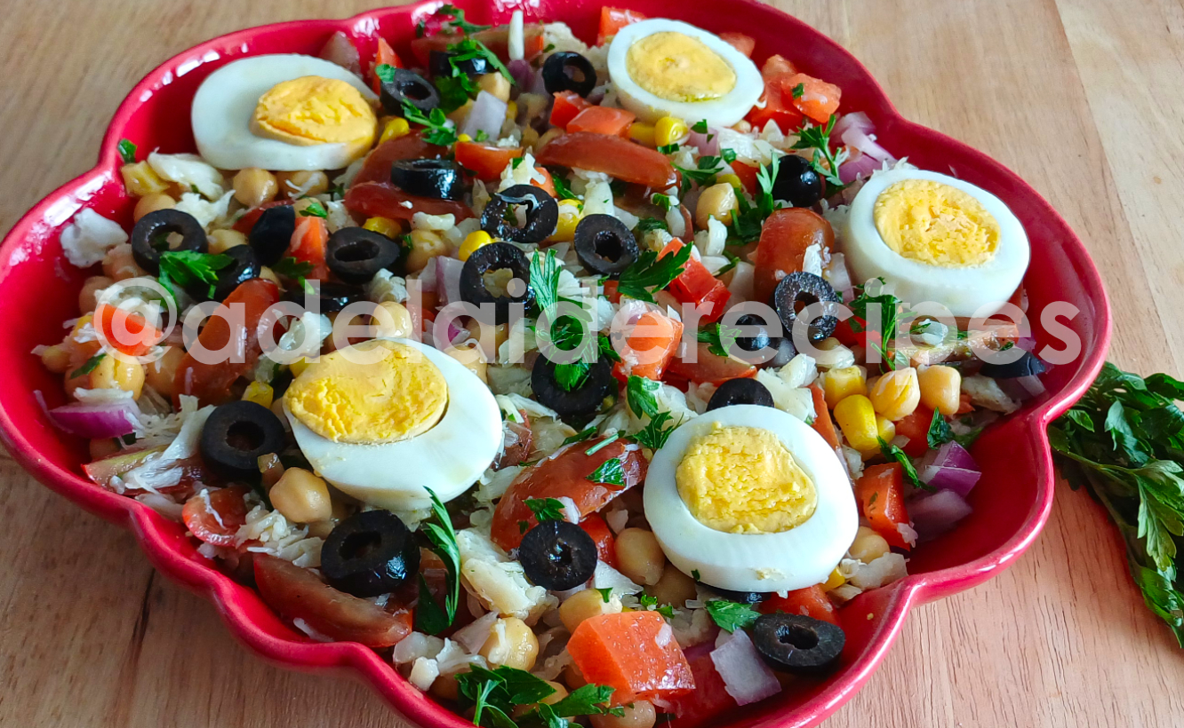 Salada de Grão e Bacalhau