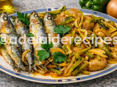 Sardinhas no Forno com Batatas à Murro e Cebolada | Receita Portuguesa Tradicional