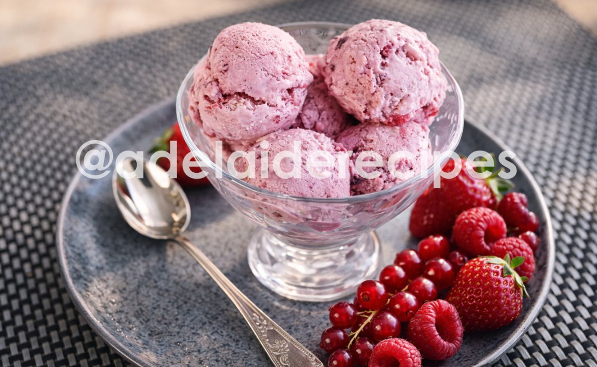 Gelado Caseiro de Frutos Vermelhos em 10 MINUTOS (Sem Máquina!)
