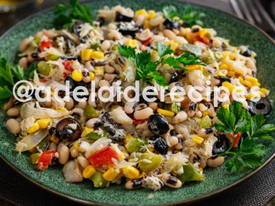 Salada de Bacalhau com Feijão Frade | A Receita Portuguesa Mais Fácil!