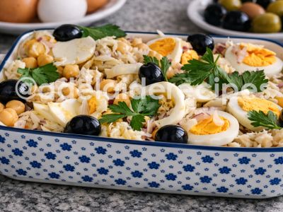 Salada de Grão de Bico com Bacalhau | Receita Fresca, Rápida e Saudável