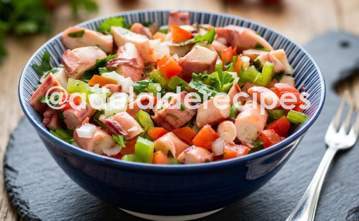 Salada de Tentáculos de Pota com Pimento | Receita Refrescante e Saudável