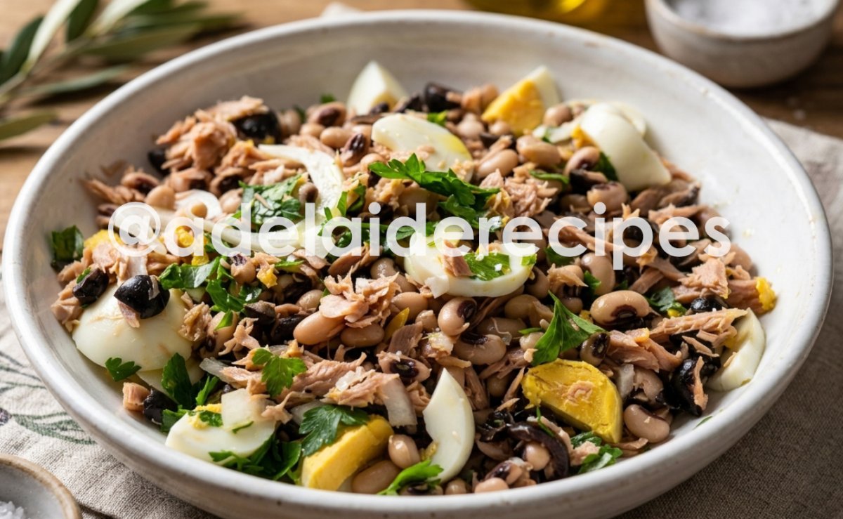 Salada de Atum com Feijão Frade | Receita Portuguesa Fácil e Deliciosa