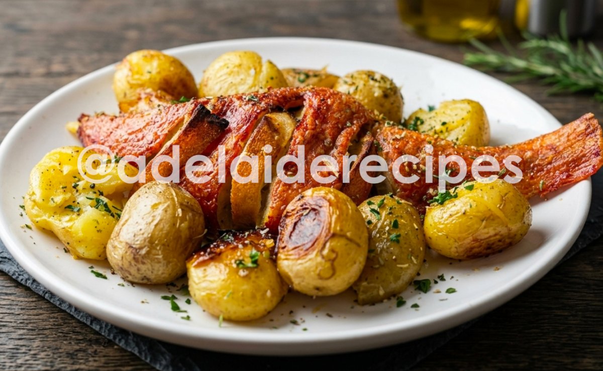 Peixe Vermelho Assado com Batatas à Murro | Receita Portuguesa Tradicional