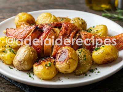 Peixe Vermelho Assado com Batatas à Murro | Receita Portuguesa Tradicional