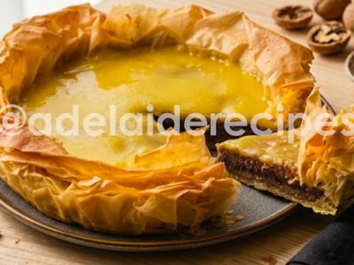 Tarte Crocante de Noz e Doce de Ovos | Receita Fácil e Irresistível