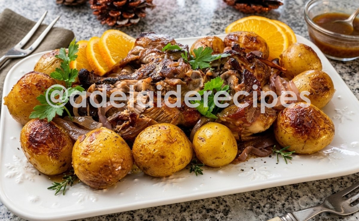 Perna de Peru no Forno com Batatas  | Receita Portuguesa