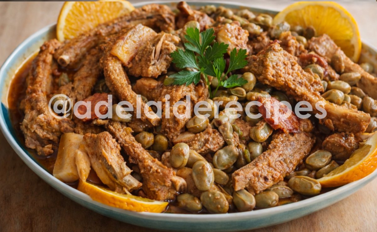 Favas Guisadas com Entrecosto à Portuguesa |  Fácil e Deliciosa!