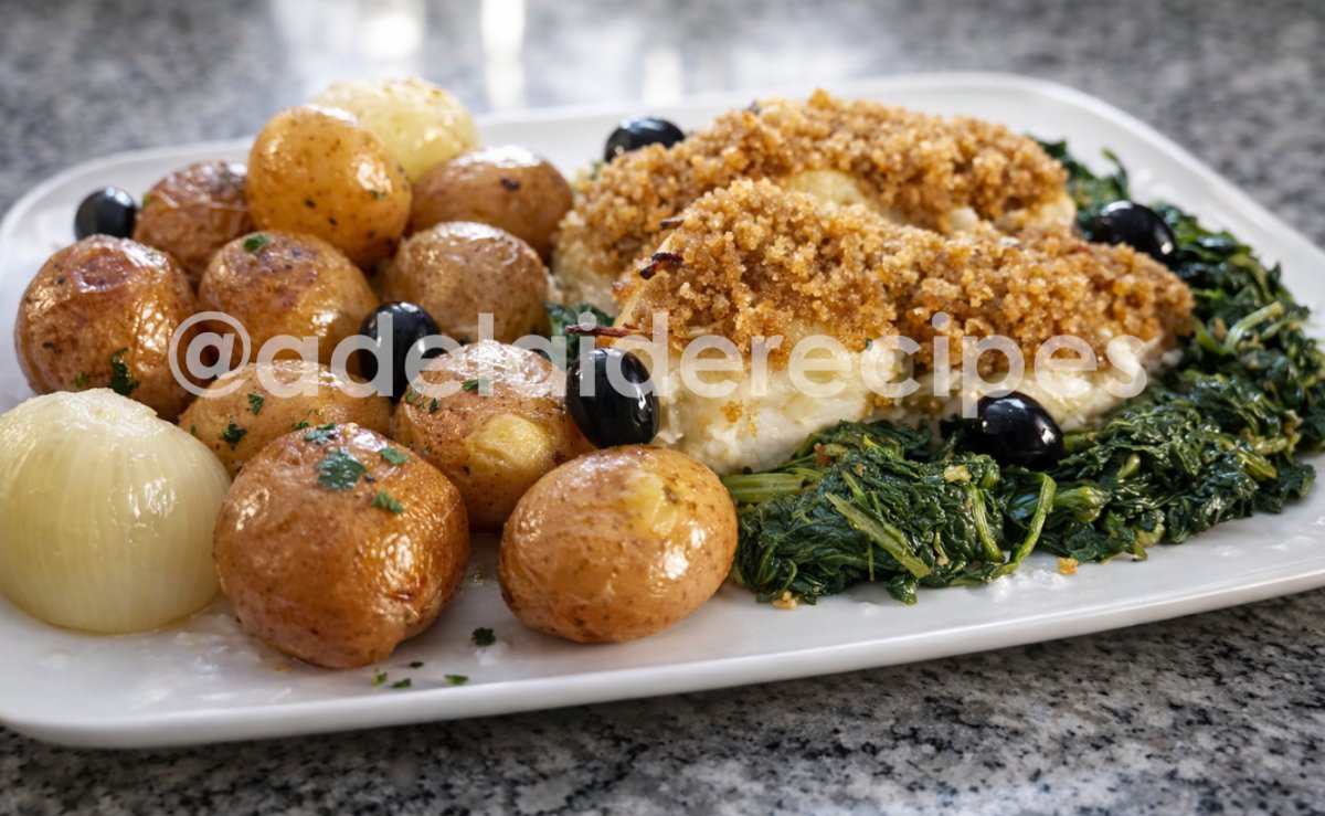 Como Fazer Bacalhau com Broa e Grelos Salteados | Receita Portuguesa Autêntica