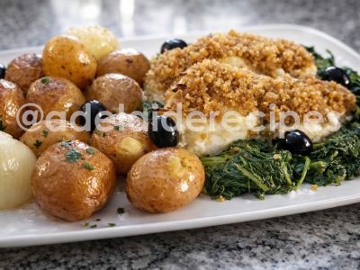 Como Fazer Bacalhau com Broa e Grelos Salteados | Receita Portuguesa Autêntica