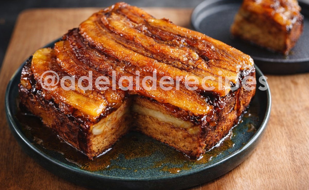 Banana Upside Down Cake Recipe | Moist, Caramelized & Easy to Make