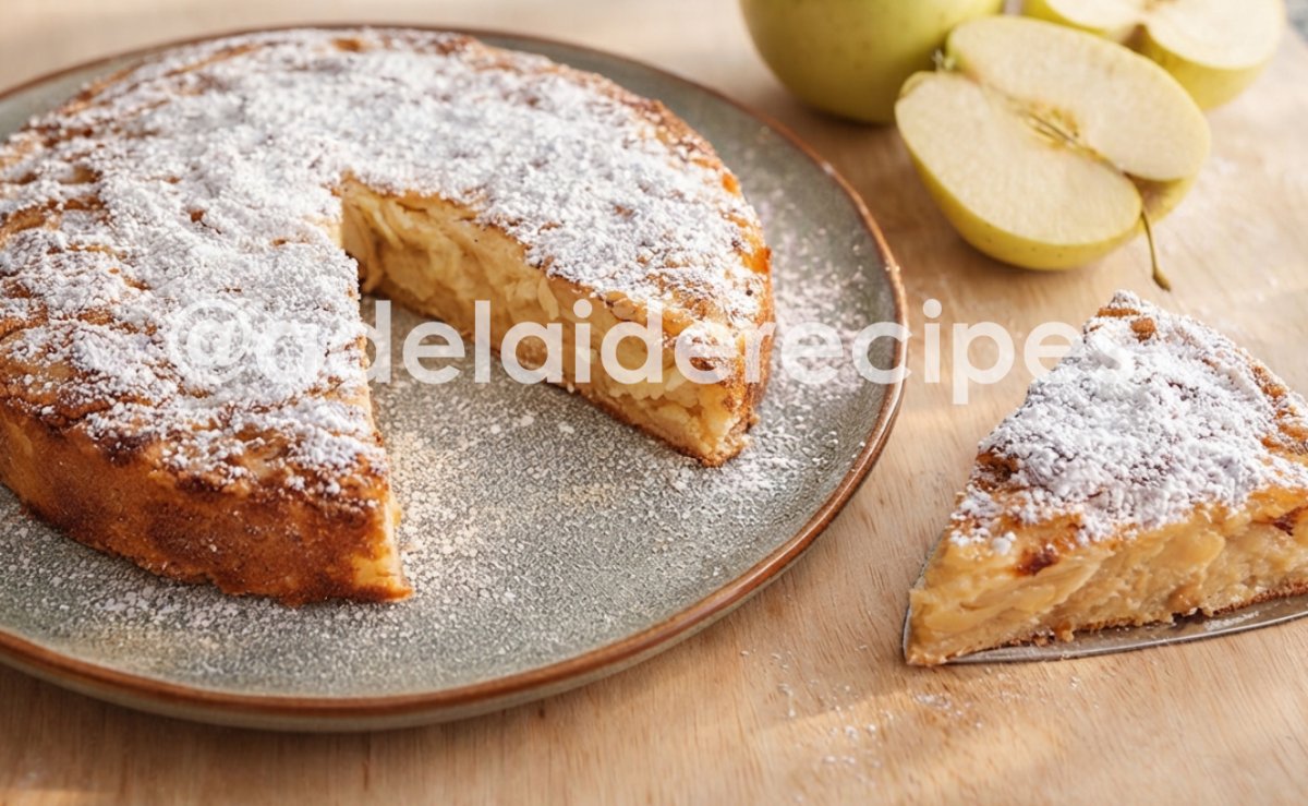 Apple Cake in 15 Minutes! Lots of Apples, Less Sugar!