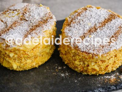 Tambores | Puff Pastry Cake with Egg Custard Cream