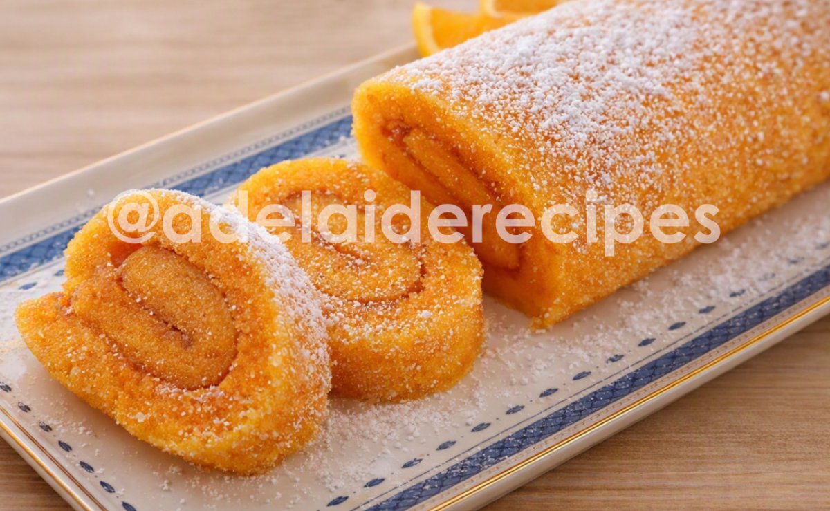 Moist Portuguese Carrot Roll Cake | Easy & Fluffy